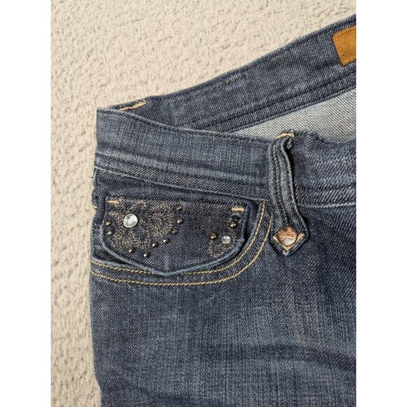 Saforte Jeans Womens 30 Bootcut Lovely Fit Studs Detail Pockets Blue - Picture 16 of 16